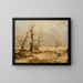 Winterlandschaft - August Piepenhagen — gerahmtes Bild an der Wand