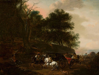 Angriff auf Reisende - August Querfurt — Ansicht des Kunstwerks