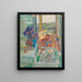 Eine Dame mit Sonnenschirm - August Rieger — gerahmtes Bild an der Wand