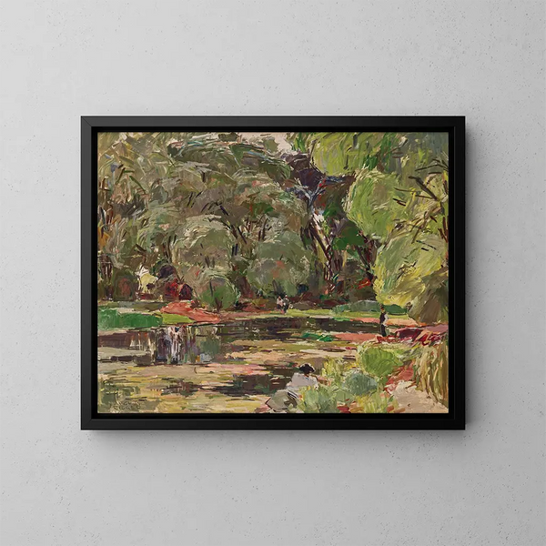 Motiv des Prater - August Rieger — gerahmtes Bild an der Wand