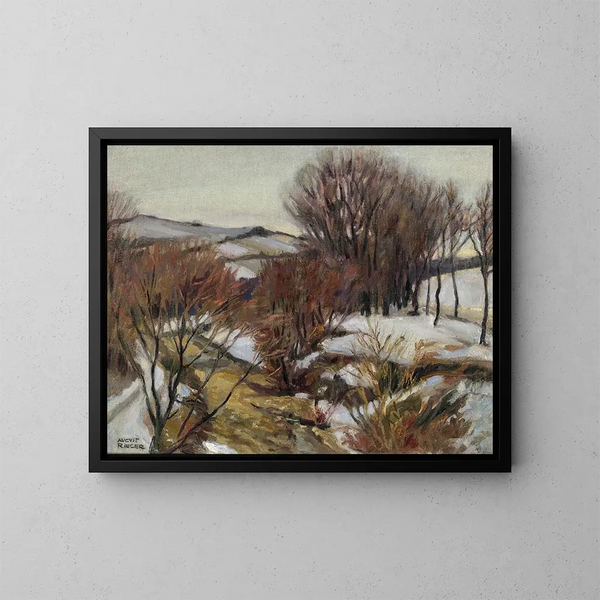 Weidlingbach in der Nähe von Klosterneuburg - August Rieger — gerahmtes Bild an der Wand