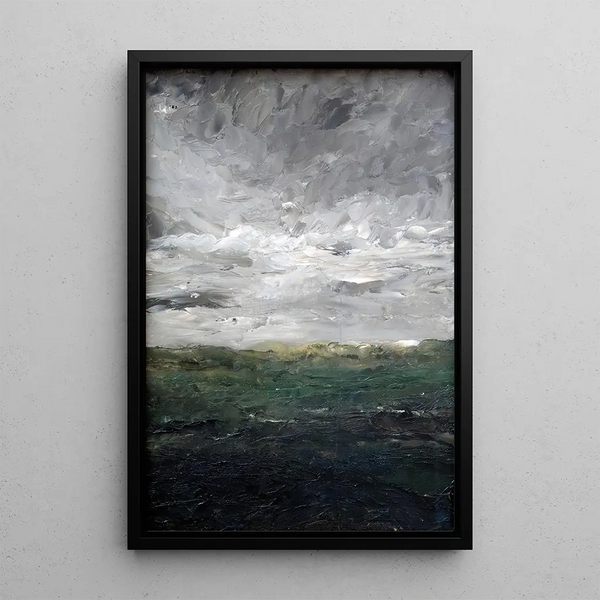 Reproduktion des Gemäldes Studienlandschaft, die Heidelandschaft - August Strindberg