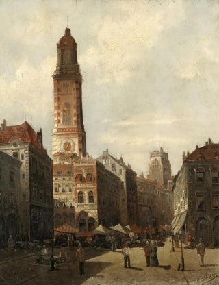 August Von Siegen - A street market.webp