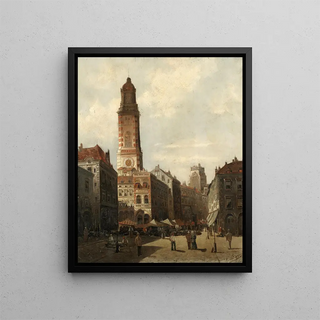 August Von Siegen - A street market.webp