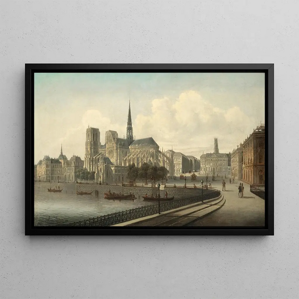 Notre-Dame de Paris - August von Siegen — gerahmtes Bild an der Wand