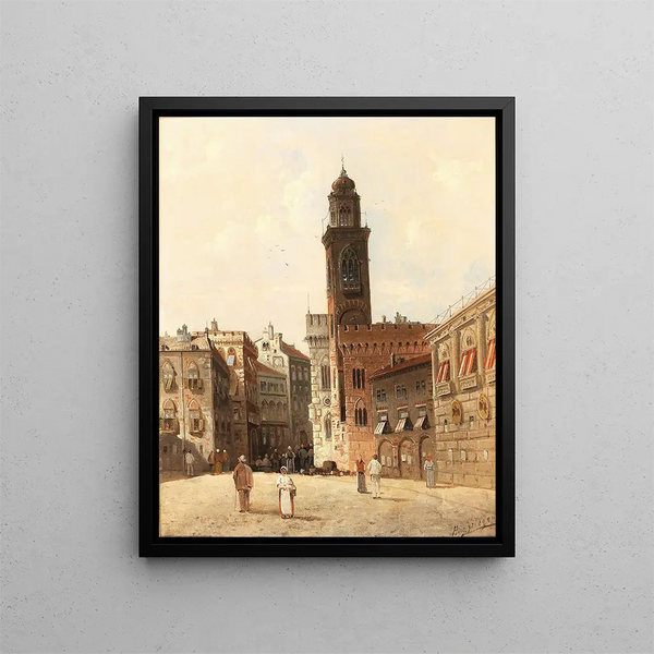 Place à Cavalis - August von Siegen — gerahmtes Bild an der Wand