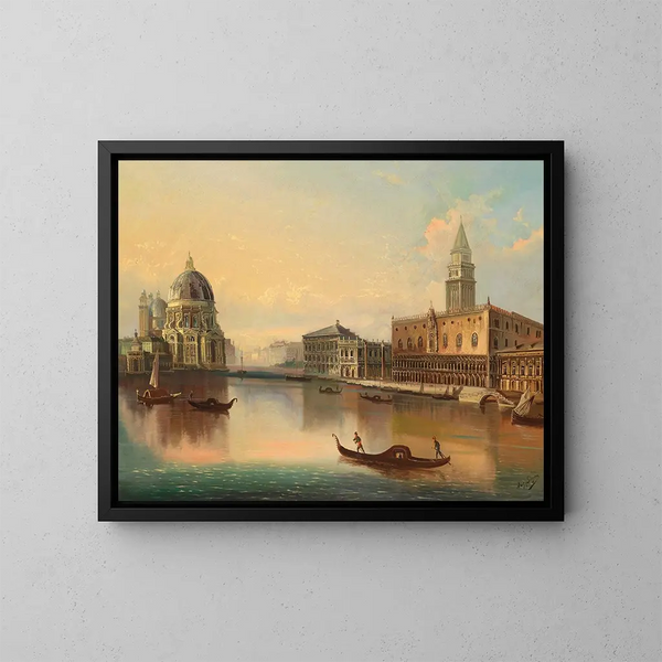 Venedig - August von Siegen — gerahmtes Bild an der Wand