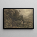 Hochgebirgslandschaft im Sturm - August Weber — gerahmtes Bild an der Wand