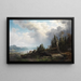 Berglandschaft - August Wilhelm Leu — gerahmtes Bild an der Wand