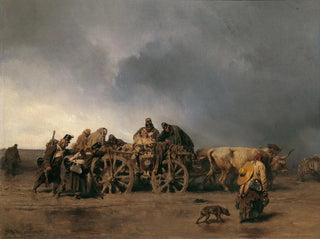 Der Transport der Verwundeten I - August von Pettenkofen — Ansicht des Kunstwerks