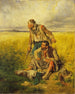 Der Diebe in einem Maisfeld - August von Pettenkofen — Ansicht des Kunstwerks