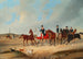 Cavalcade mit Hunden - August von Rentzell — Ansicht des Kunstwerks