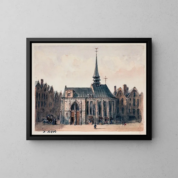 Kirche Sainte-Geneviève des Ardents - Auguste Sébastien Bénard — gerahmtes Bild an der Wand