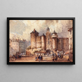 AugusteSbastien Bnard - Lentre de lancienne forteresse du Grand Chtelet un jour de Carnaval.webp