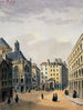 Pointe Saint-Eustache und der Brunnen - Auguste Sébastien Bénard — Ansicht des Kunstwerks