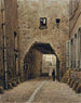 Rue des Chantres zwischen dem Quai aux Fleurs und der Rue Chanoinesse - Auguste Sébastien Bénard — Ansicht des Kunstwerks