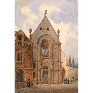 AugusteSbastien Bnard - Vue de lextrieur dune chapelle.webp