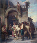 Die Pferdehaltestelle im Gasthof - Auguste Dutuit — Ansicht des Kunstwerks