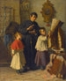 Der Kinderchor-Löwe im Gesang in einer Sakristei in Rom - Auguste Dutuit — Ansicht des Kunstwerks