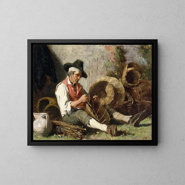 Le vannier - Auguste Dutuit — gerahmtes Bild an der Wand