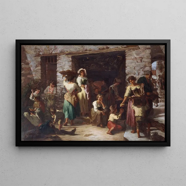 Auguste Dutuit - Scne de rue en Italie.webp