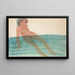 Frau beim Baden - Auguste Rodin — gerahmtes Bild an der Wand