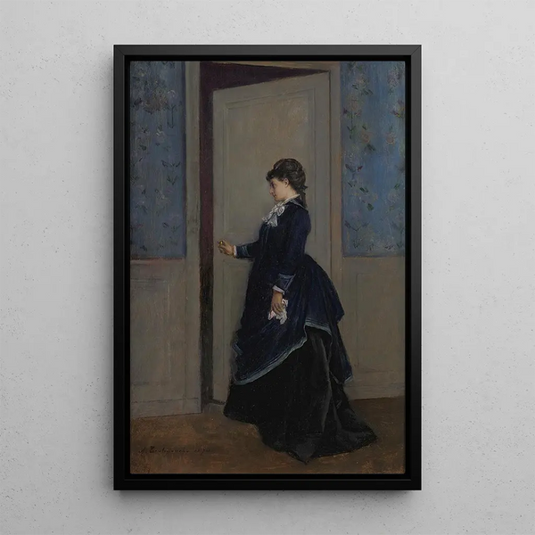 Reproduktion des Gemäldes Eine elegante Dame - Auguste Toulmouche