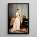 Portrait de Rose Caron 1857-1890 chanteuse - Auguste Toulmouche — gerahmtes Bild an der Wand