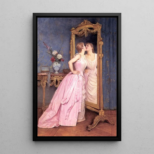 Reproduktion des Gemäldes Vanité - Auguste Toulmouche