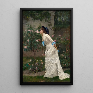 Auguste Toulmouche - Woman And Roses.webp
