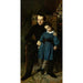 Portrait von Victor Hugo mit seinem Sohn François-Victor Hugo - Auguste de Châtillon — Ansicht des Kunstwerks