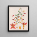 Tropaeolum pentaphyllum - Auguste de Saint-Hilaire — gerahmtes Bild an der Wand