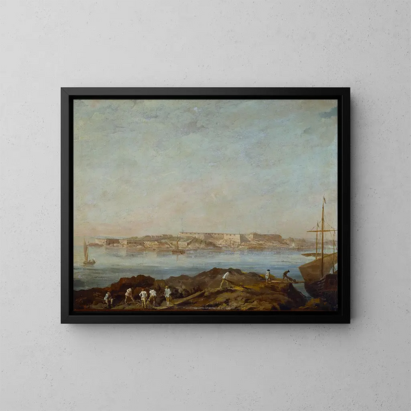 Vue de Sveaborg - Augustin Ehrensvärd — gerahmtes Bild an der Wand