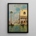 Venedig - Augusto Lovatti — gerahmtes Bild an der Wand