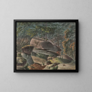 Wiegenbett am Mount Rose, NJ, 3 Meilen westlich von Princeton - Augustus Kollner — gerahmtes Bild an der Wand