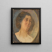 Studie eines Frauenkopfes - Aurel Ballo — gerahmtes Bild an der Wand