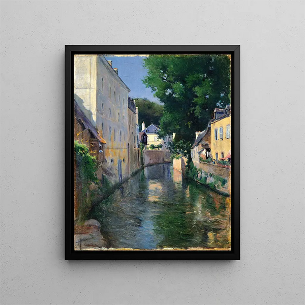 Das Flussufer Isole Quimper - Aureliano de Beruete — gerahmtes Bild an der Wand