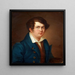 Selbstporträt - Carl Wilhelm Nordgren — gerahmtes Bild an der Wand