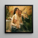 Selbstporträt mit seiner Frau Charlotte Berend-Corinth und einem Glas Sekt - Lovis Corinth — gerahmtes Bild an der Wand
