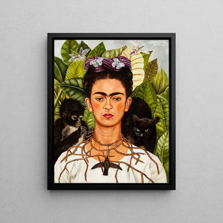 Selbstporträt mit Dornenhalsband - Frida Kahlo