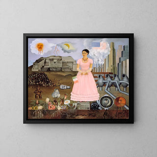 Selbstporträt an der Grenze zwischen Mexiko und den Vereinigten Staaten von Frida Kahlo