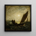 mit geneigtem Mast und tauchender Bug - Albert Pinkham Ryder — gerahmtes Bild an der Wand