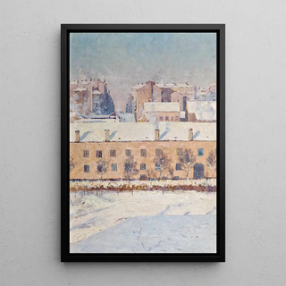Axel Lindman - A Winter Scene Motif from Southern Stockholm.webp