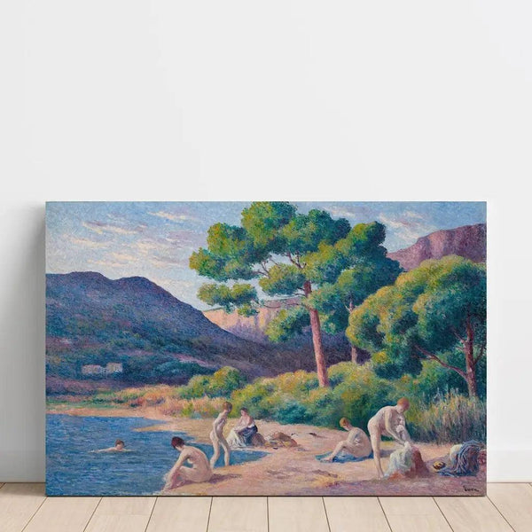 Reproduktion des Gemäldes Badende in Saint-Tropez - Maximilien Luce
