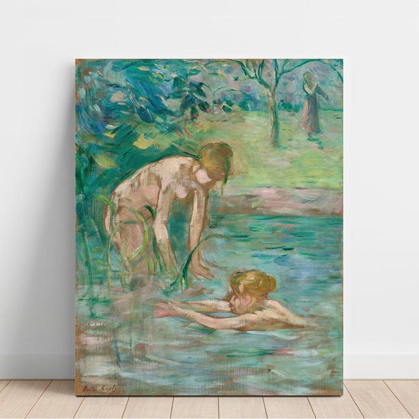 Reproduktion des Gemäldes Badende Frauen - Berthe Morisot