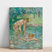 Reproduktion des Gemäldes Badende Frauen - Berthe Morisot