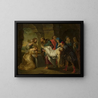 Mise au tombeau du Christ - Balthasar Beschey — gerahmtes Bild an der Wand