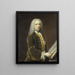 Portrait eines Mannes wahrscheinlich Cornelis Troost 1696-1750 - Balthasar Denner — gerahmtes Bild an der Wand