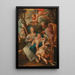 Die Heilige Familie mit dem kleinen Johannes dem Täufer und Engeln - Balthasar Scabina de Rossa — gerahmtes Bild an der Wand