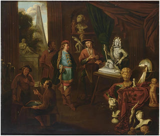 Ein Atelier eines Bildhauers - Balthasar van den Bossche — Ansicht des Kunstwerks